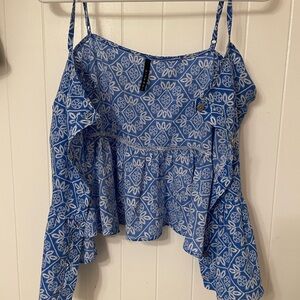 Blue babydoll top!!!!